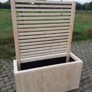 Plantenbak Steigerhout Blank Luxe