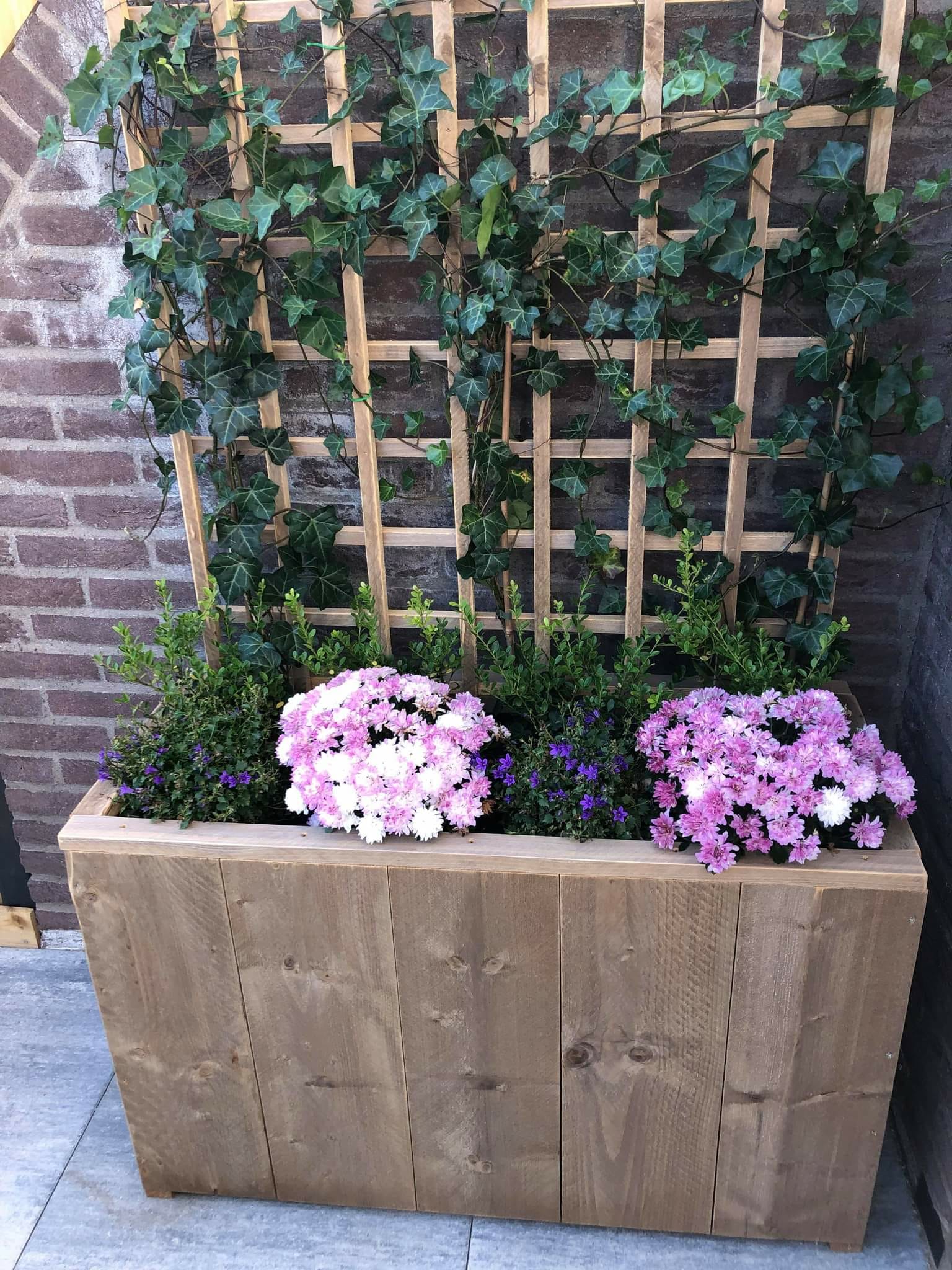 Plantenbak steigerhout old look