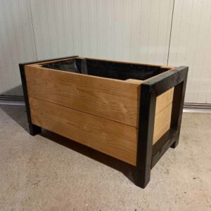 Plantenbak Douglas hout zwart