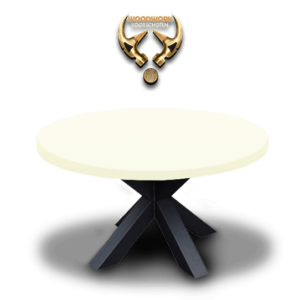 tafel-rond-wit-matrix-tafelpoot-zwart
