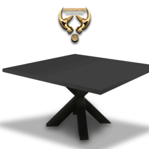tafel-zwart-tafelpoot-matrix-zwart-vierkant