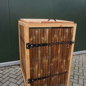 Kliko-ombouw-containerombouw-Douglas-blank-bamboe-Woodwork-Voorschoten
