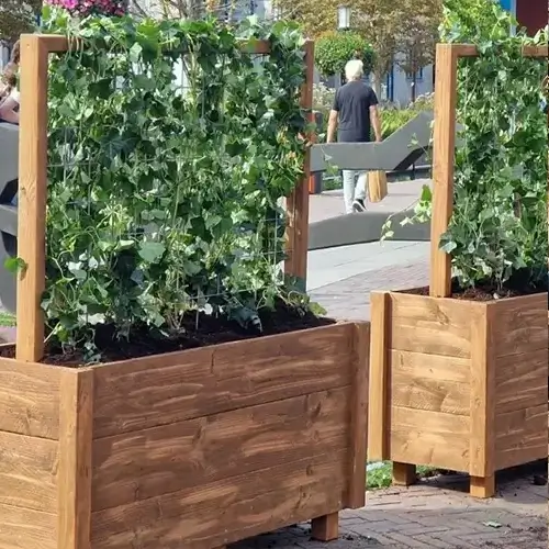 Sichtschutz Gastronomie-Terrasse Woodwork-voorschoten